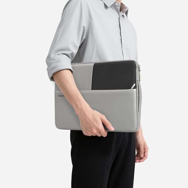 Thumbnail 6 de ROEPHY Laptop Tasche für 16 Zoll – wasserdichtes Laptop Sleeve in Grau