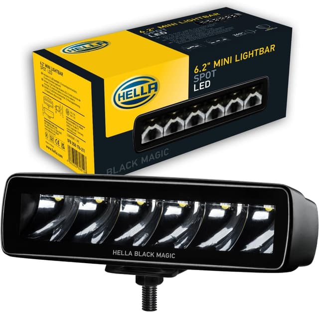 Detalle de Projecteur LED longue portée Hella 1FB 358 176-211 Black Magic Mini Lightbar (6 LEDs, 12/24V)