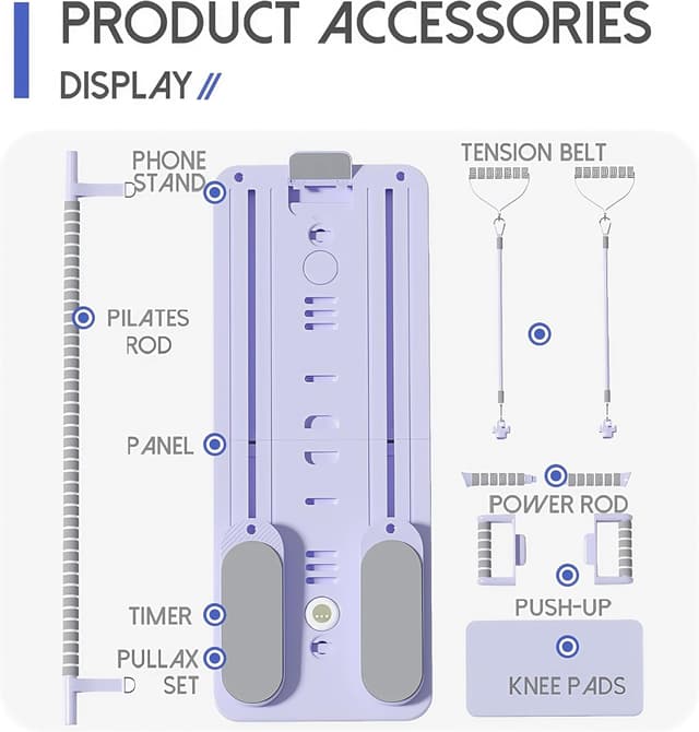 Detalle 2 de CroyVine Pilates Board–Pilates Reformer Board (portable home Pilates kit) for core, abs, and full-body training