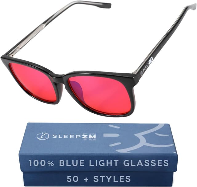 Detalle de Sleep ZM Blue Light Blocking & Light Sensitivity Glasses with 8 Lens Types