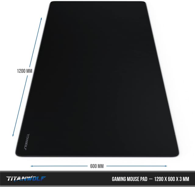 Detalle de TITANWOLF Extra Large Gaming Mouse Mat 1200x600mm 🖱