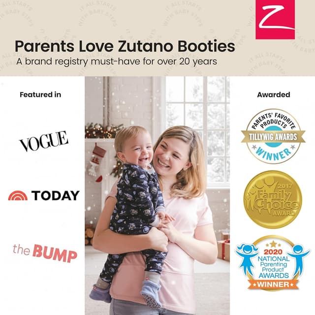 Thumbnail 4 de Zutano baby-boys Organic Cotton Booties 100% Organic