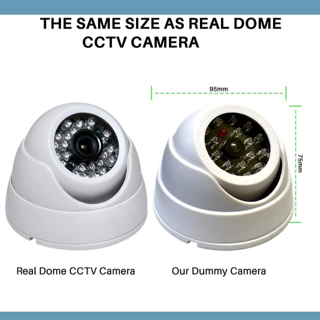 Thumbnail 5 de JUSTOP 2x Dome Dummy CCTV Camera Twin Pack