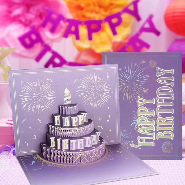 Thumbnail 4 de WUJUN 3D Pop Up Firework Musical Birthday Card