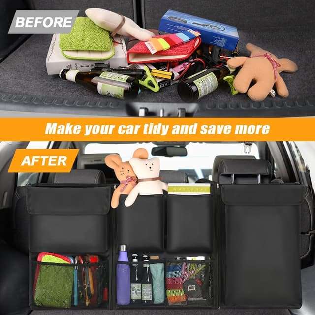 Thumbnail 5 de URAQT Kofferraum Organizer Auto 90x46 cm