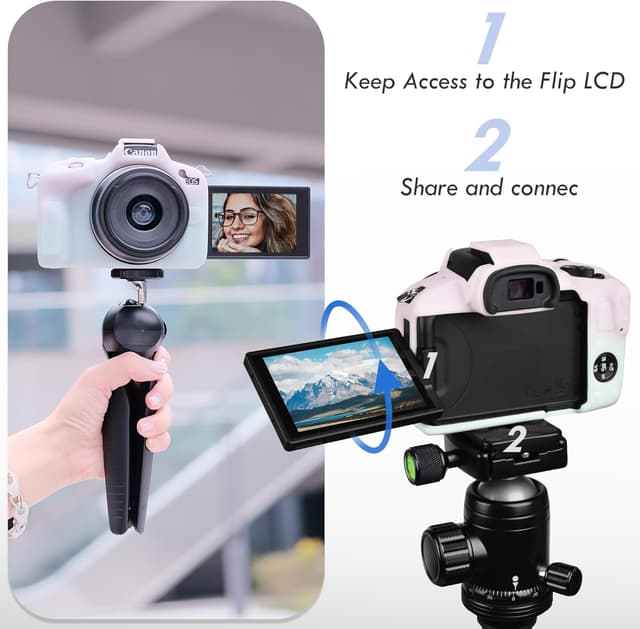 Detalle de Rieibi EOSR50 EOS R50 Case – soft silicone protective cover for Canon EOS R50 (gradient)