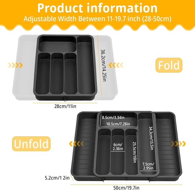 Detalle 2 de ROELLY Organizador cubiertos para cajón