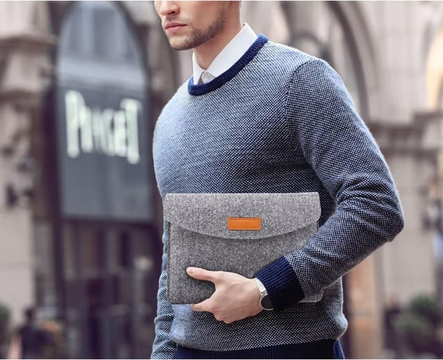 Thumbnail 6 de MoKo Filz Tablet Hülle 11 Zoll Hellgrau