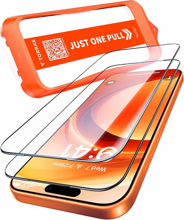 Detalle de TORRAS Präzise iPhone 17 Pro Max Panzerglas 2er-Pack