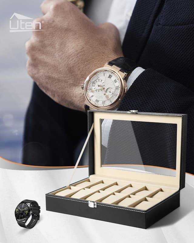 Thumbnail 6 de Uten Caja de Relojes con 12 Rejillas y Cristal 🕰