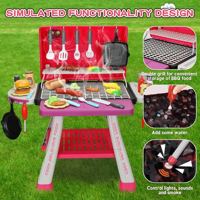 Detalle de Bstoyder BBQ Grill Toy Set for Kids 2 levels