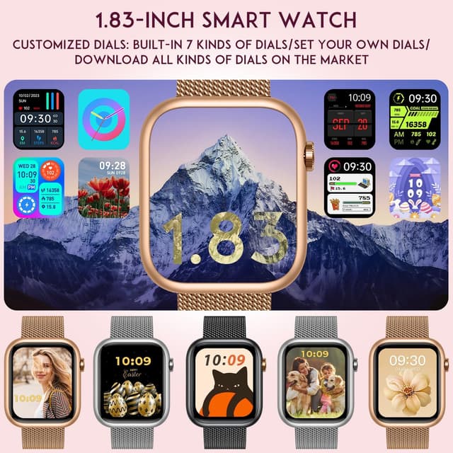 Detalle 1 de TAOLOON Smartwatch Damen 1,83'' HD