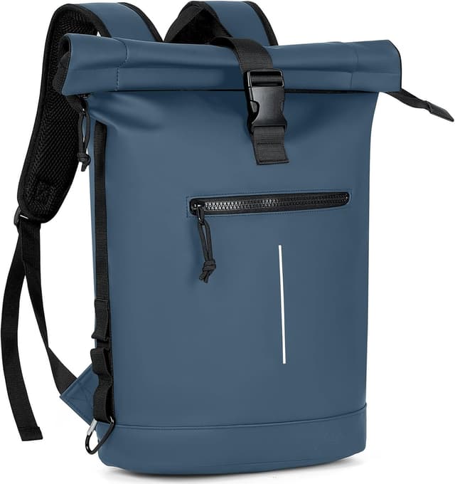 Detalle de Lekeinchi Rolltop Rucksack 17 Zoll