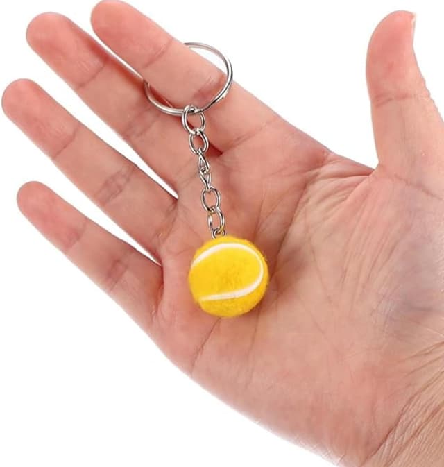Detalle 1 de ZHAOYCSH Tennis Ball Keychain 10-Pack
