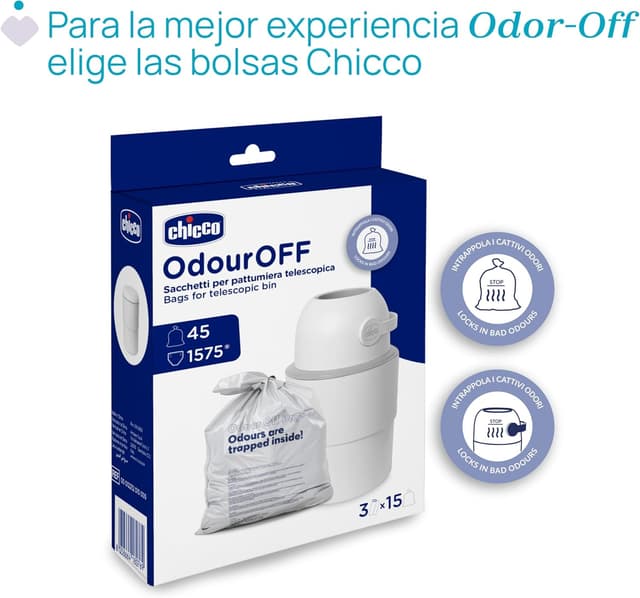 Thumbnail 2 de Chicco Cambiador Compacto con Control de Olores y Desecho