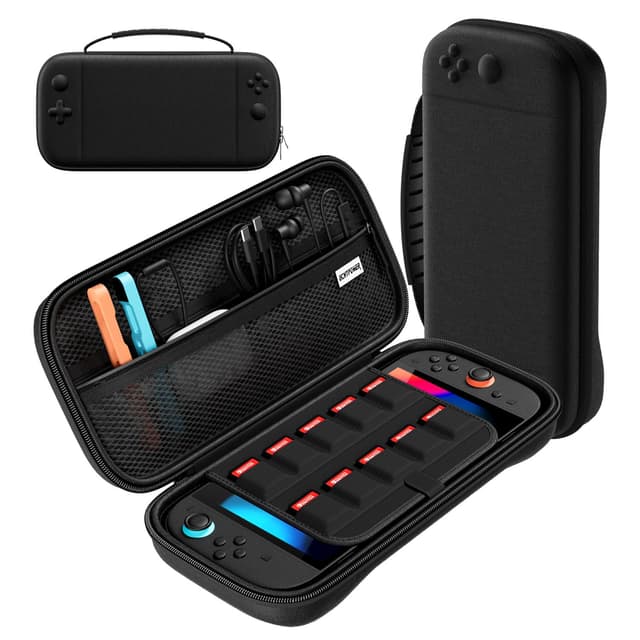 Detalle de ECHTPower Tasche für 2025 Switch 2 – Reisetasche mit 10 Spielkassetten