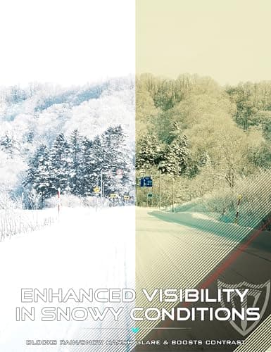 Detalle de ATTCL Hombre Gafas de conducción nocturna Night Vision 8587 (marco Al-Mg, lentes amarillas)