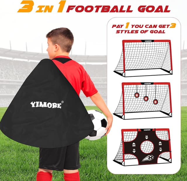 Detalle de Kids football goal 3 in 1, 120 cm