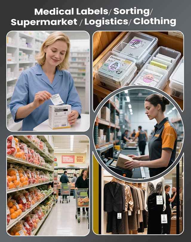 Thumbnail 6 de vretti USB Thermal Label Printer for Shipping 4x6