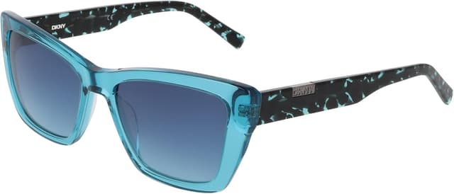 Detalle de DKNY Damen-Sonnenbrille mit Crystal Turquoise Eye, Größe 54 / Steg 17