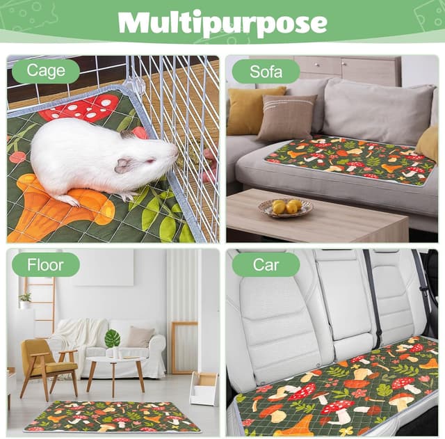 Thumbnail 1 de BeBeJoJo 142x70cm Guinea Pig Cage Liner 🐹