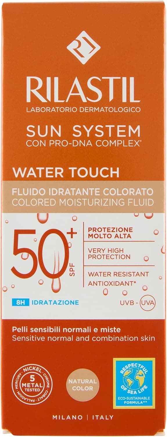 Detalle de Rilastil Sun System Water Touch Fluido Comfort Color SPF 50+ 50 ml