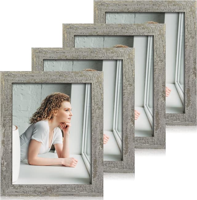 Thumbnail 6 de iRahmen 12x12 Picture Frame Set of 4 (Tempered Glass) for 10x10 Photos with Mat or 12x12 Without Mat