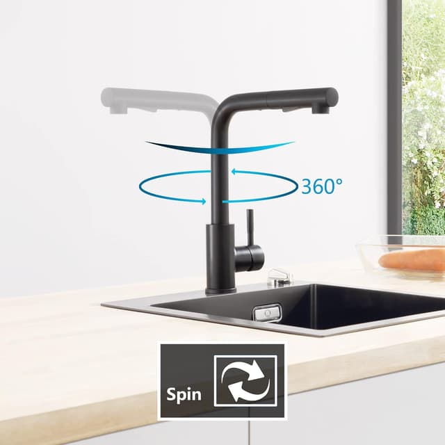 Thumbnail 5 de CECIPA X203B Grifo de Cocina 360° Negro