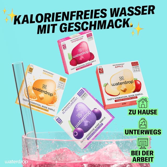 Thumbnail 3 de waterdrop Apfel & Beeren Mix 48 Würfel 🥤