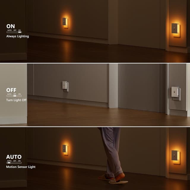 Thumbnail 1 de Feliigo Nachtlicht Steckdose Bewegungsmelder 2er Set