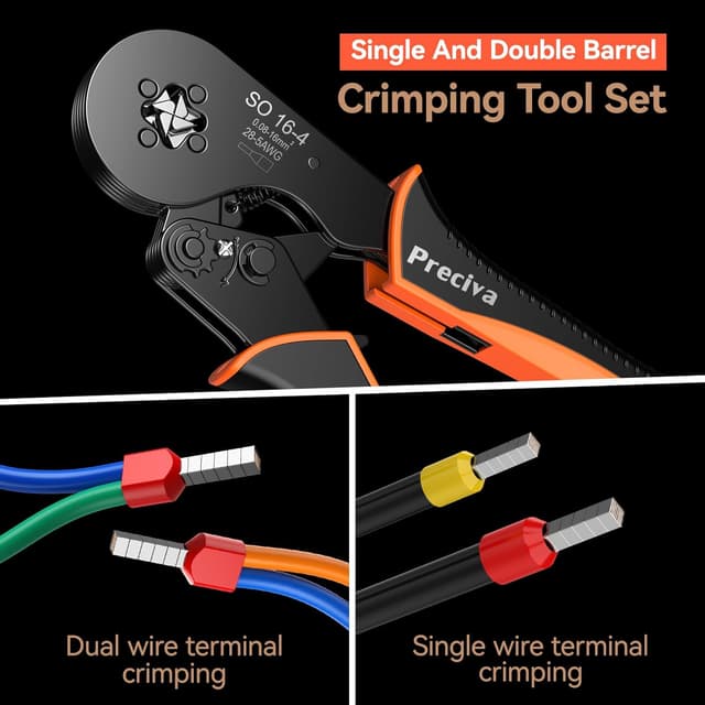 Detalle de Preciva Twin Aderendhülsenzange 16 mm²