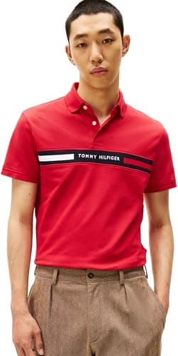 Detalle de Tommy Hilfiger Polo de Manga Corta Chest Insert, talla M