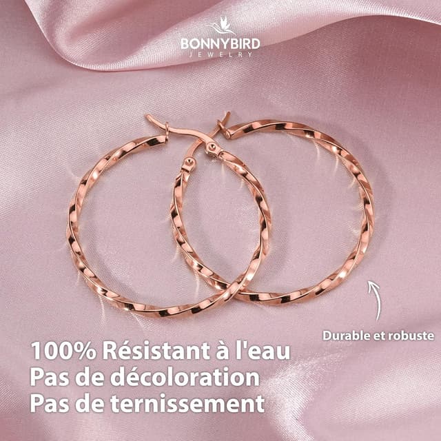 Thumbnail 2 de BONNYBIRD Lot Boucles Acier Inoxydable 40 mm