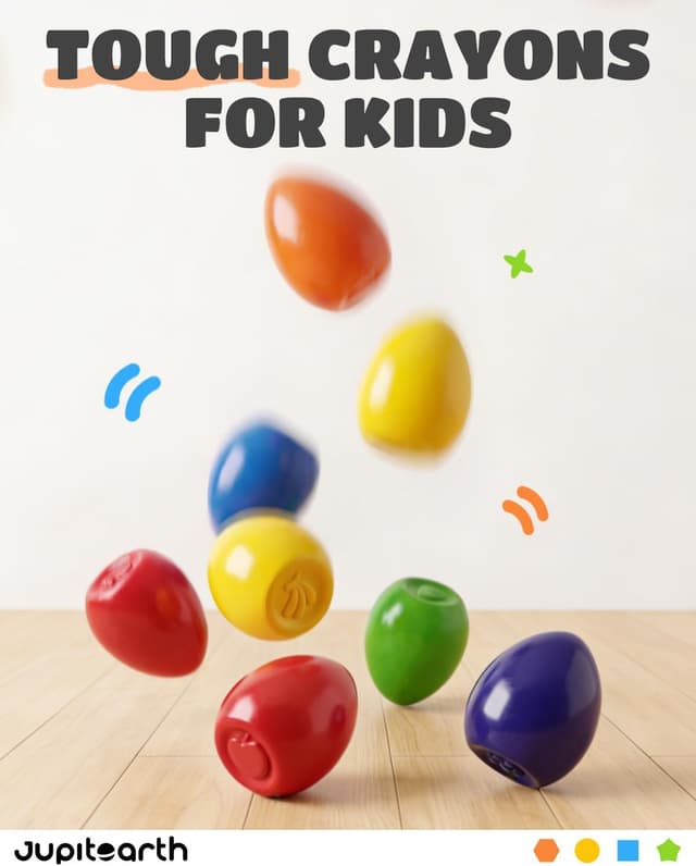 Thumbnail 5 de JUPITEARTH 6 Colors Egg Crayons
