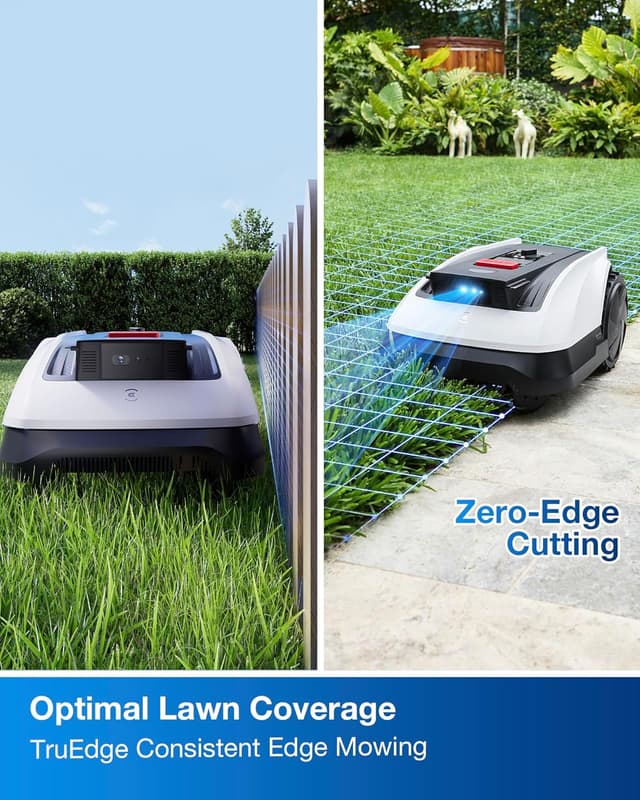 Detalle 2 de ECOVACS GOAT O1000 RTK Robot Lawn Mower with Perimeter Wire-Free Vision, Zero-Edge Cutting