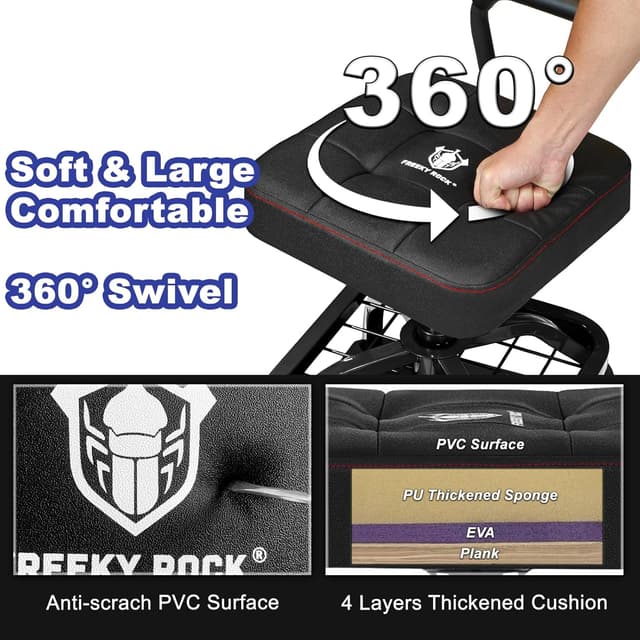 Thumbnail 2 de FREEKYROCK Rolling Shop Stool 330 LBS