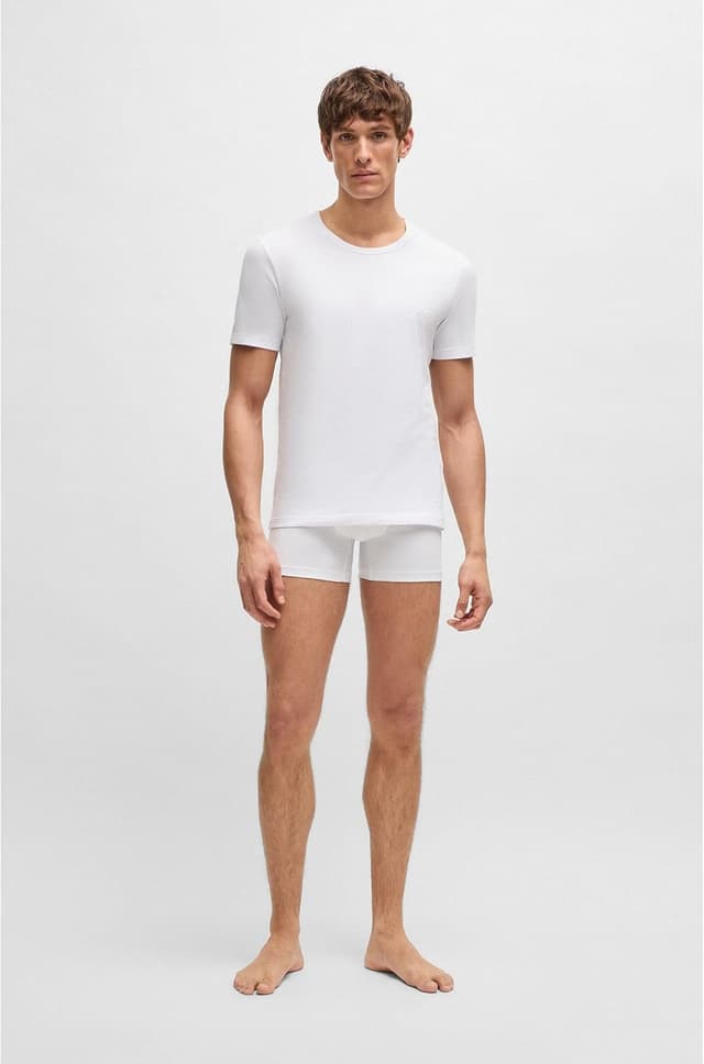 Detalle de BOSS Herren T-Shirt „Rn 3p Co“ – komfortables Basic für den Alltag