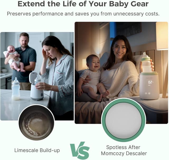 Detalle 2 de Momcozy Descaling Tablets for Baby Bottle Washer 30 Count 🍶