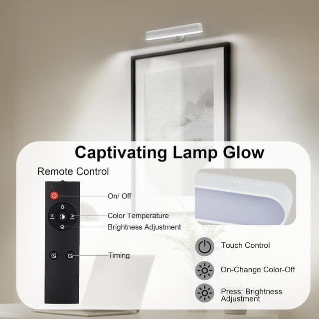 Detalle 2 de Speclux Rechargeable Wall Lights (2 Pack) – LED battery operated sconces with 7500mAh, 3 colours and 15 RGB