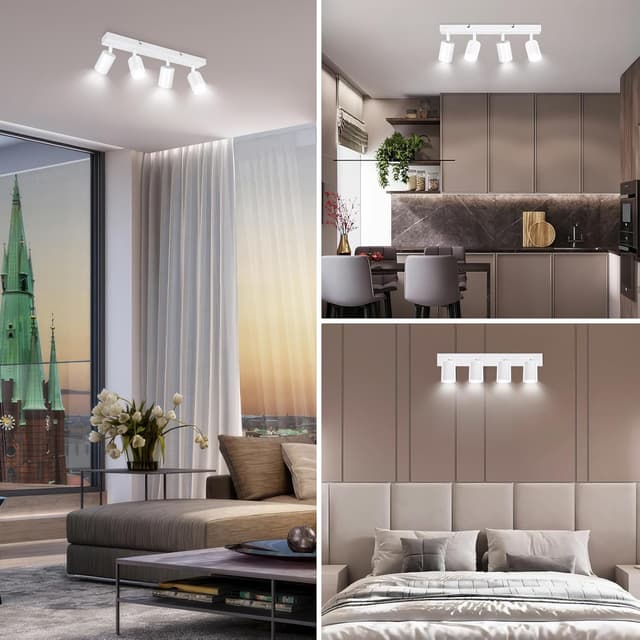 Thumbnail 5 de Ketom Deckenstrahler 4 Flammig GU10 Weiß