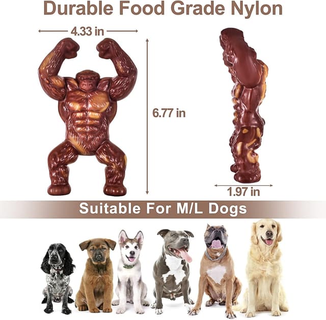 Detalle 2 de LUKITO Indestructible Dog Toy for Large Chewers