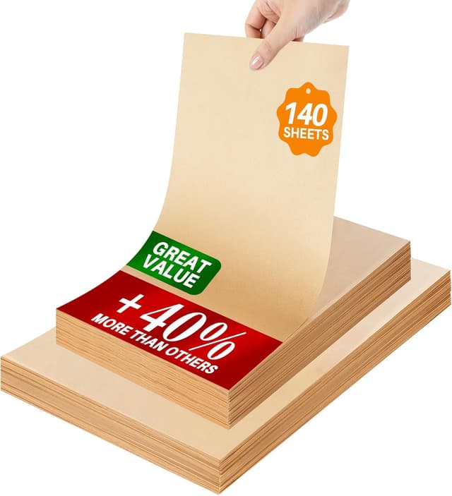 Detalle de 140 Parchment Paper Sheets 9x13 Inch