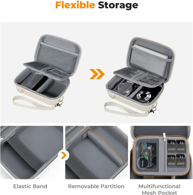 Detalle de K&F Concept Digital Camera Case (Waterproof & Protective) – small EVA sling bag with two carry options