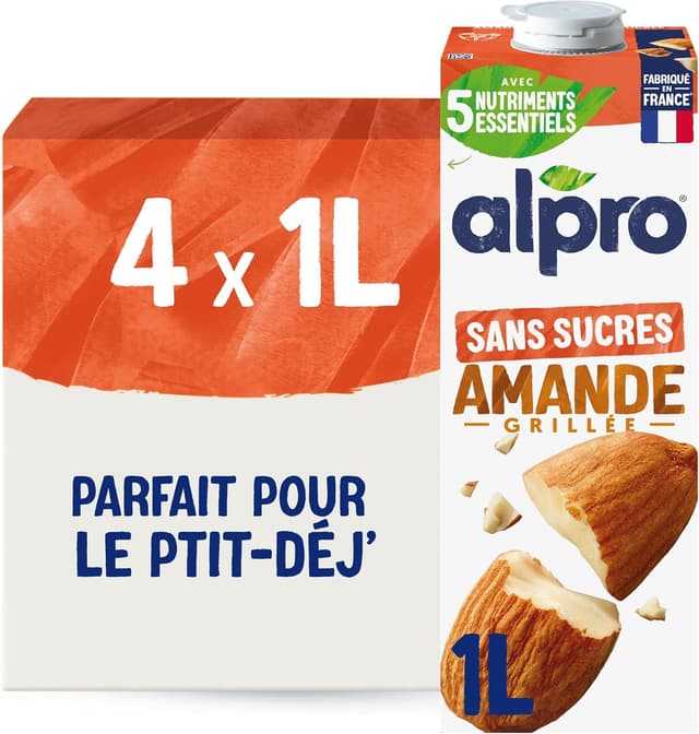 Imagen de Alpro Lait d'amande grillĂ©e 1L đ„ en OfertitasTOP