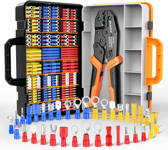 Imagen de Crimpzange Set mit 425 Kabelverbindern en OfertitasTOP