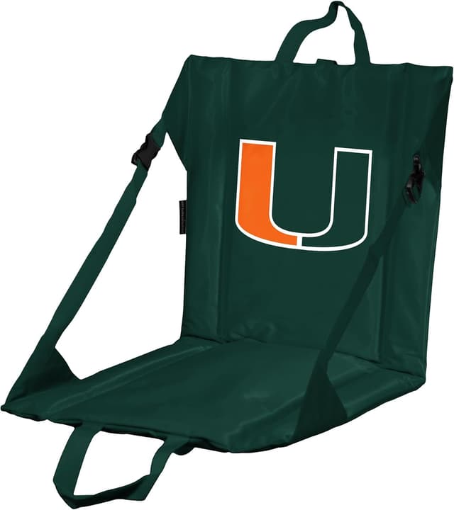 Detalle de Logo Brands NCAA Portable Foldable Stadium Seat with Back Support