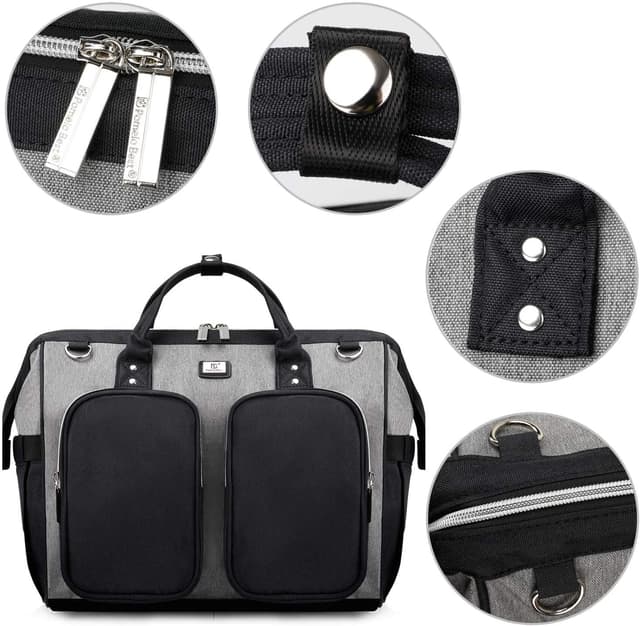 Detalle de Pomelo Best Borsa a tracolla Pomelo Best per pannolini e fasciatoio, grande capacità in Oxford impermeabile