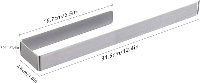 Thumbnail 6 de Aikzik Handtuchhalter ohne Bohren aus 304 Edelstahl für Bad & Küche – silber