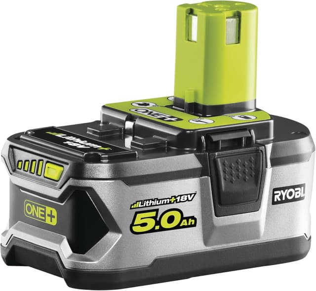 Detalle 2 de Confezione 2 batterie RYOBI 18V OnePlus 5,0 Ah LithiumPlus + caricabatterie ultra veloce RC18150-250-250