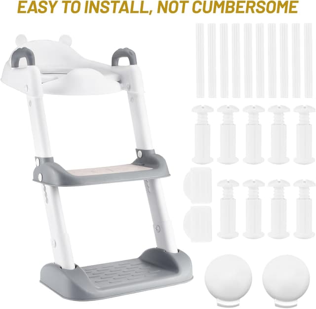 Thumbnail 6 de Kinder-Toilettensitz mit Treppe, bis 180 Pfund